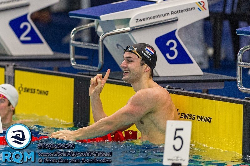 Arno Kamminga zwemt Nederlands record 50m schoolslag, 4 EK-limieten